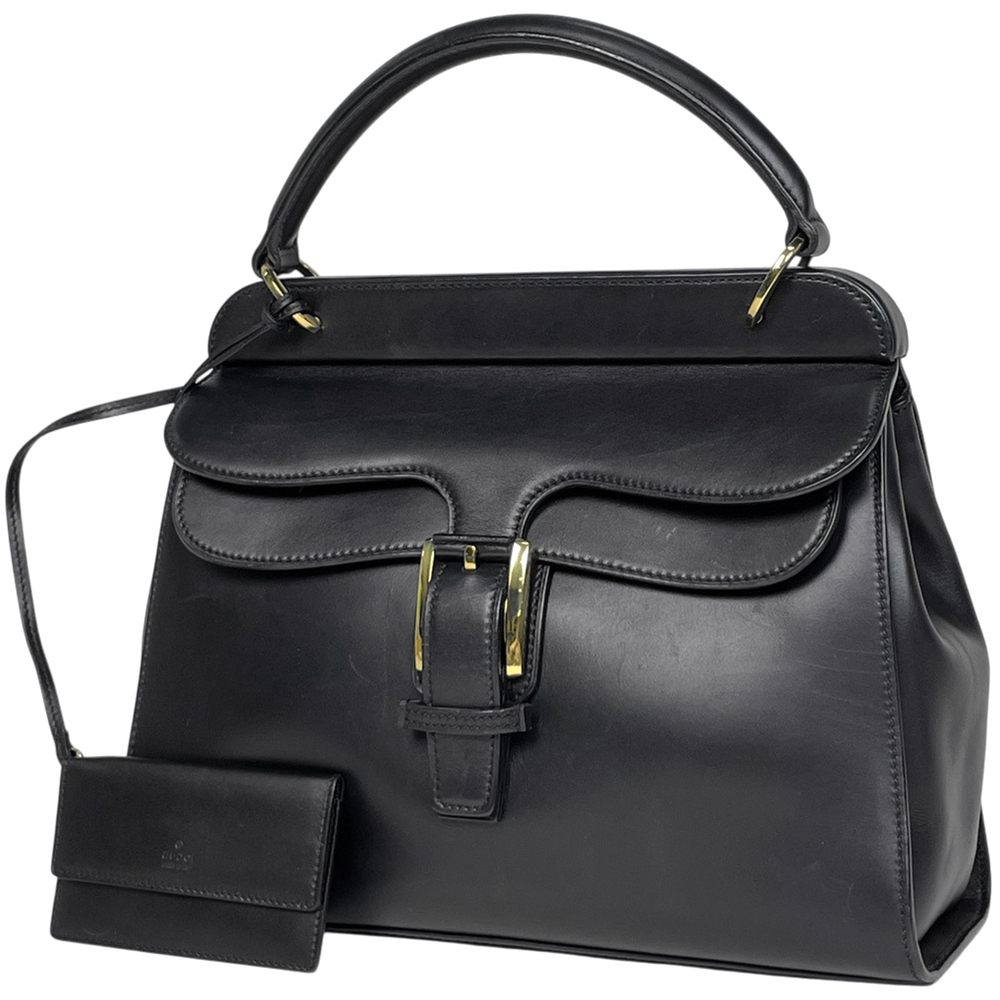 Gucci handbag leather black